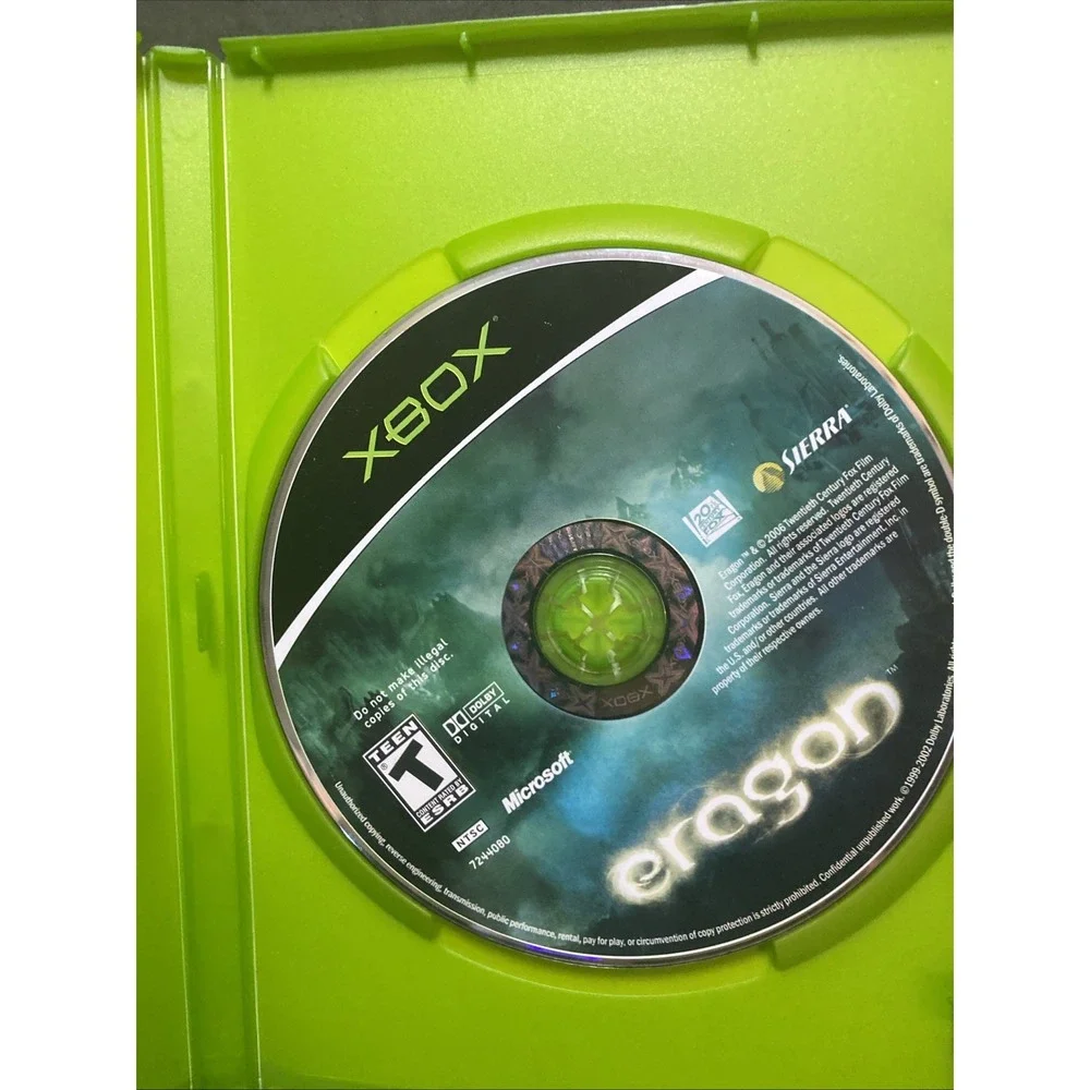 Eragon (Microsoft Xbox, 2006) No Manual